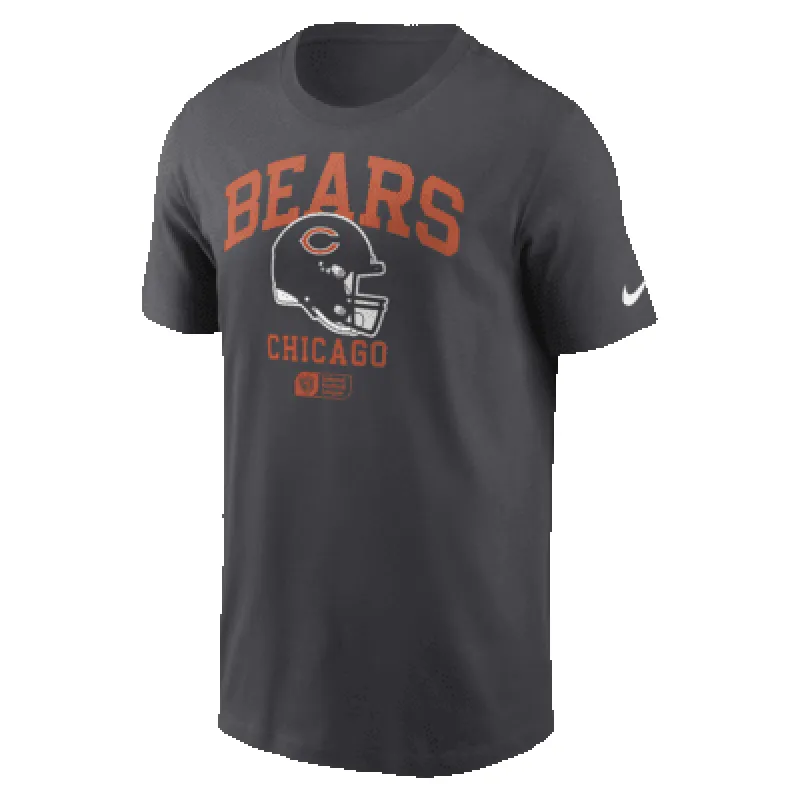 Chicago Bears Helmet Essential Men's Nike NFL T-Shirt sold by Nike