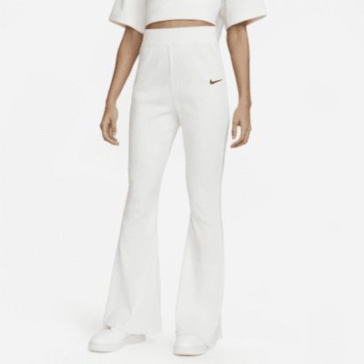 Nike Sportswear Women's High-Waisted Ribbed Jersey Flared Pants sold by Nike