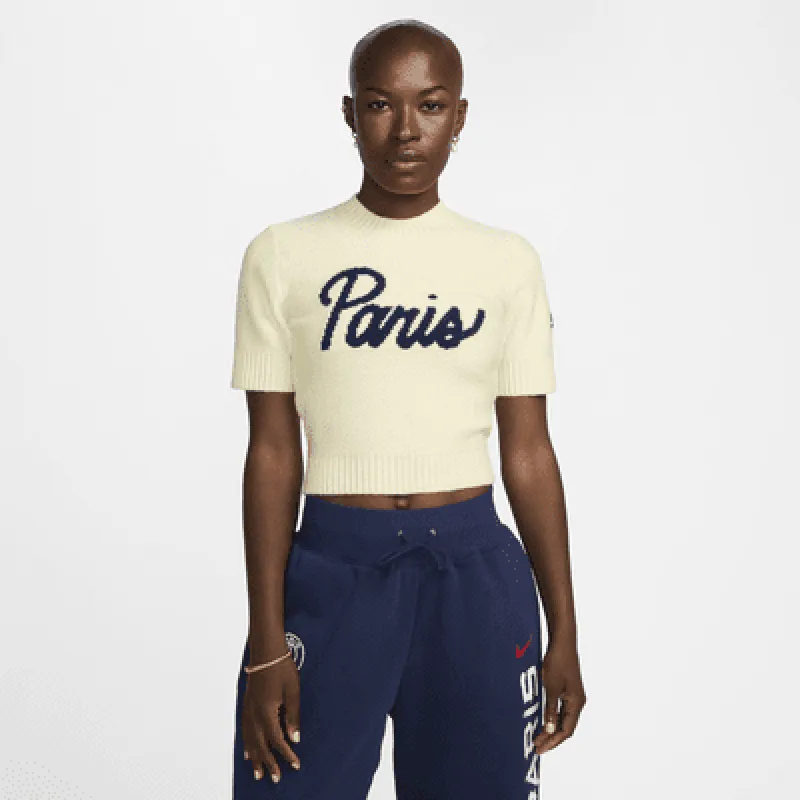 Paris Saint-Germain Sport Essentials Women's Nike Soccer Knit Short-Sleeve Top made by Nike