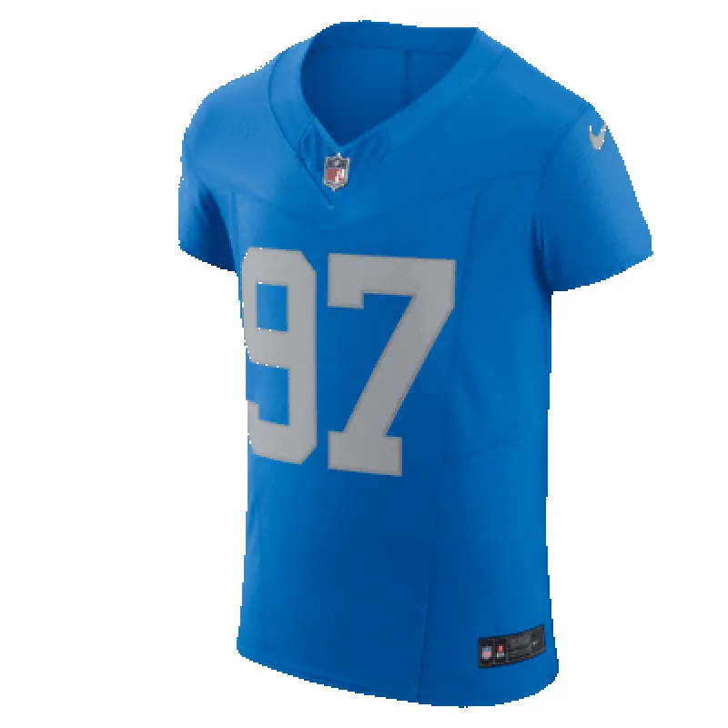 Aidan Hutchinson Detroit Lions Men's Nike Dri-FIT NFL Elite Football Jersey sold by Nike