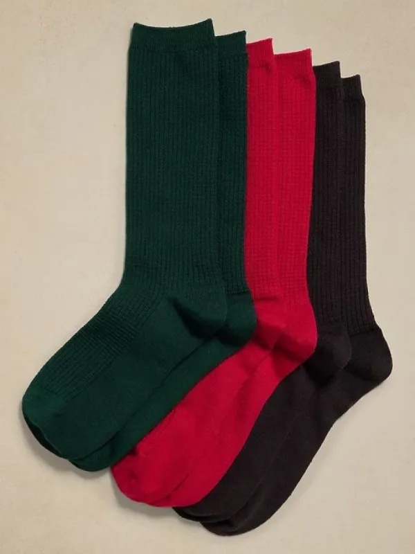 Breathe Merino Sock 3-Pack sold by Banana Republic