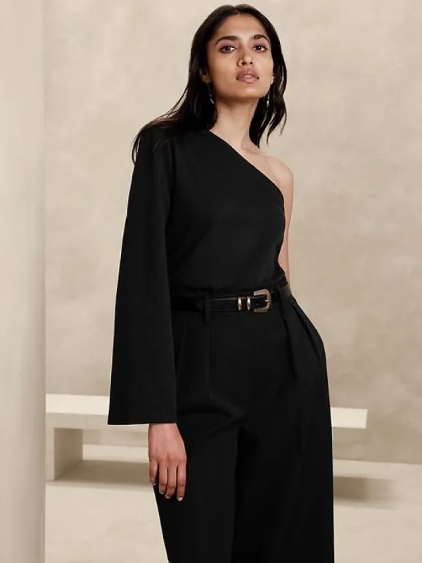 Galena One-Shoulder Top sold by Banana Republic