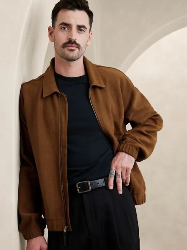 Tana Terry Zip Jacket sold by Banana Republic