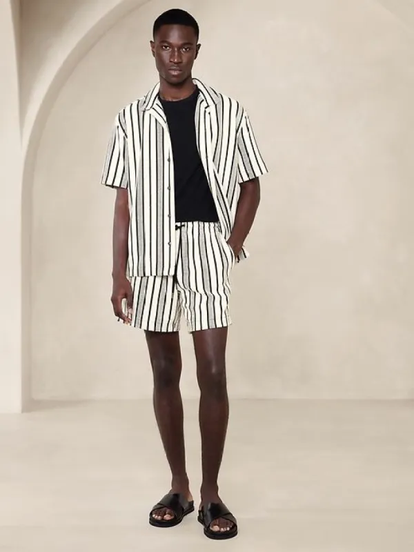 Baywood Jacquard Resort Shirt sold by Banana Republic