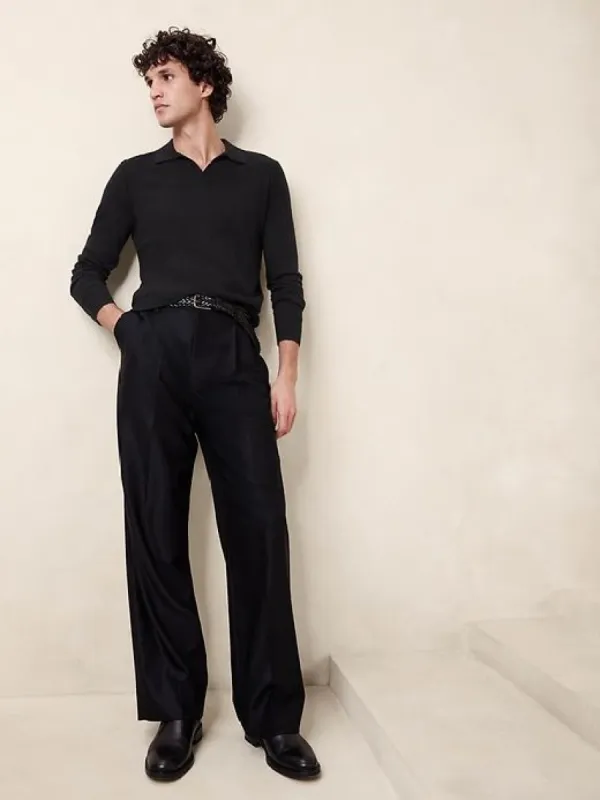 Stokke Cashmere-Silk Sweater Polo sold by Banana Republic