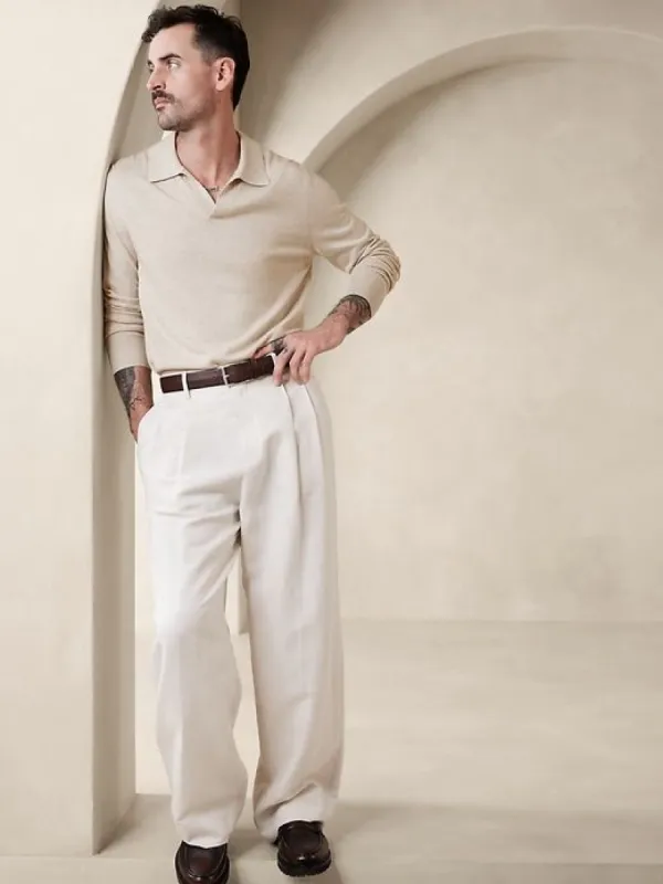 Stokke Cashmere-Silk Sweater Polo sold by Banana Republic
