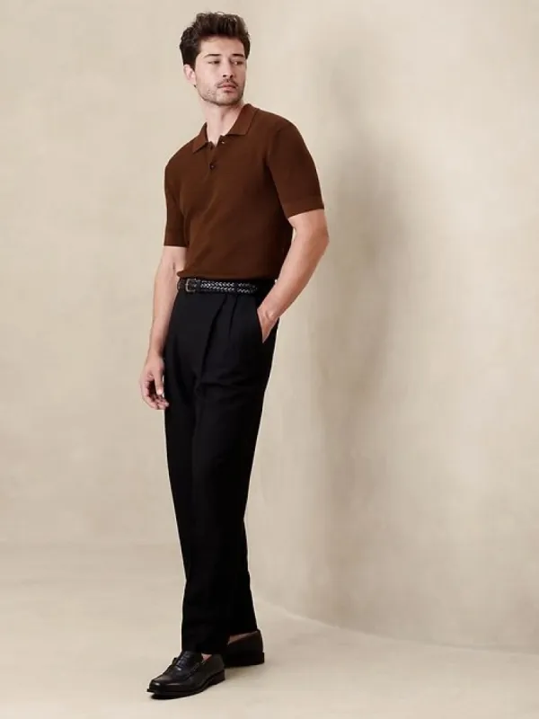 Point Sur Cotton Sweater Polo sold by Banana Republic