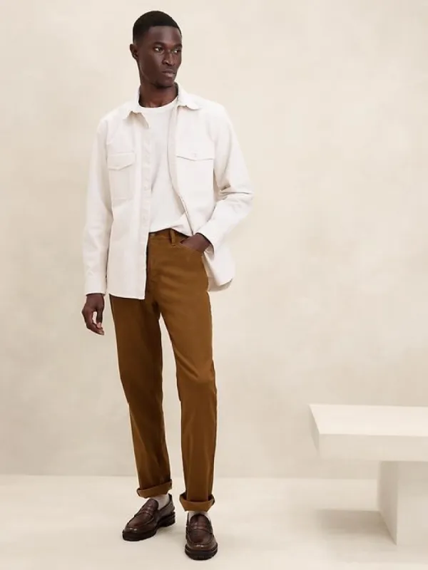 Straight Linen-Cotton Traveler Pant sold by Banana Republic