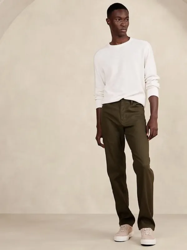 Straight Linen-Cotton Traveler Pant sold by Banana Republic