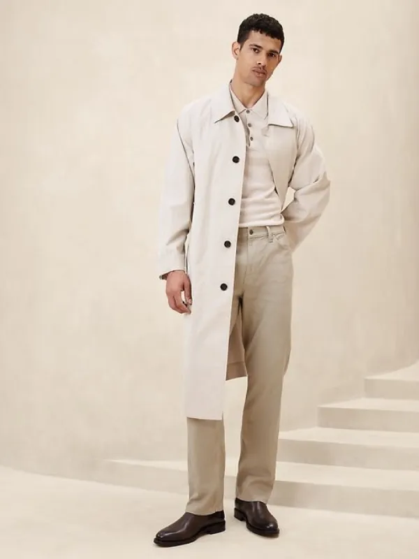 Straight Linen-Cotton Traveler Pant sold by Banana Republic