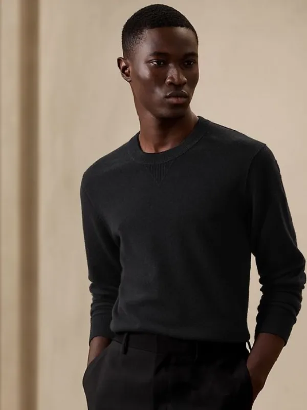 Sarno Cashmere Crew-Neck Sweater sold by Banana Republic