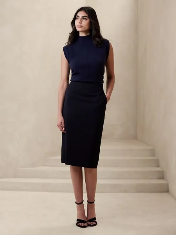 Siena Wool Pencil Skirt sold by Banana Republic