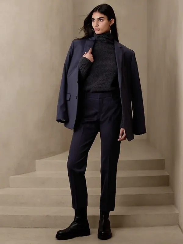 Siena Slim Italian Wool Ankle Pant sold by Banana Republic