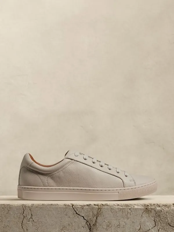 Nickola Pebbled Leather Sneaker sold by Banana Republic