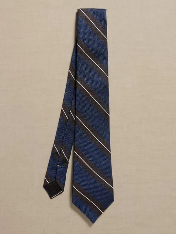 Grenadine Stripe Italian Silk Tie sold by Banana Republic