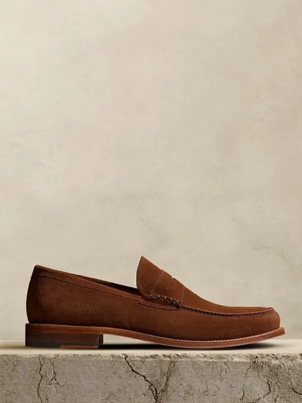 Asher Suede Penny Loafer made by Banana Republic