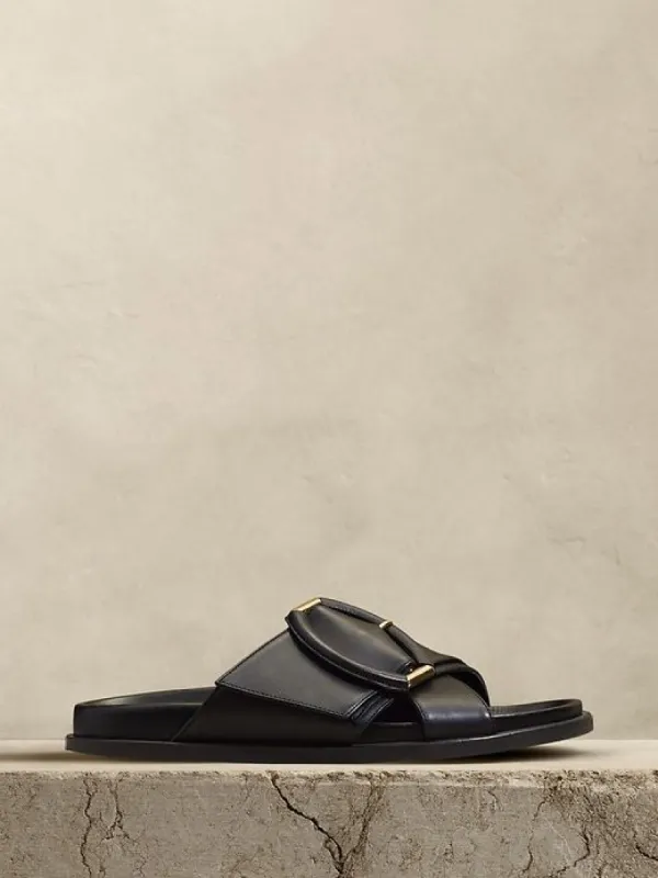 Ravello Leather Slide sold by Banana Republic