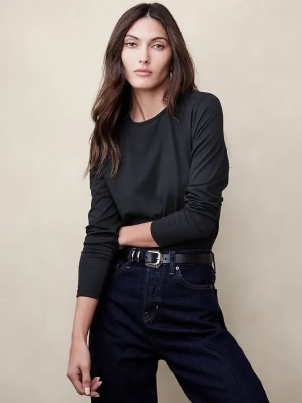 SUPIMA® CREW-NECK T-SHIRT sold by Banana Republic