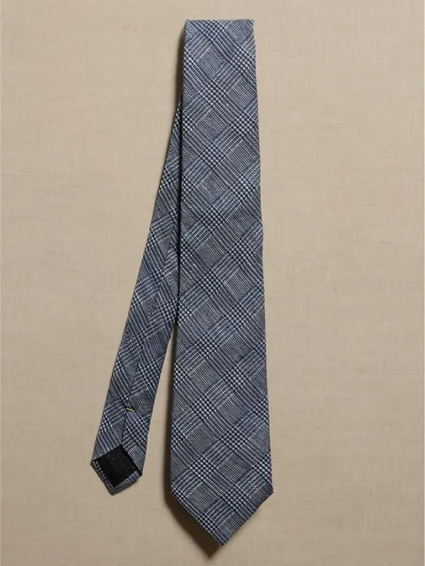 Glen Plaid Italian Silk Tie sold by Banana Republic