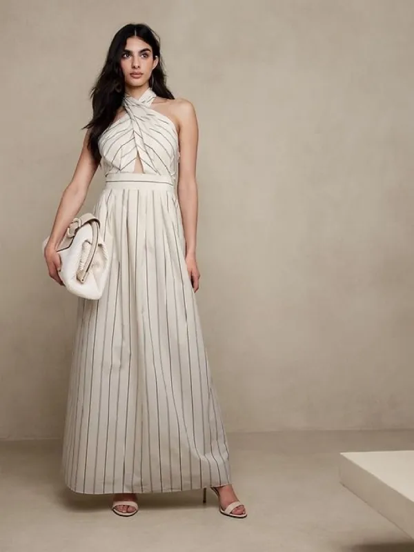 Rhapsody Poplin Maxi Dress sold by Banana Republic