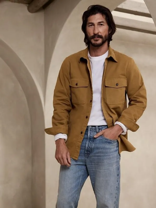 Malo Twill Shirt Jacket sold by Banana Republic