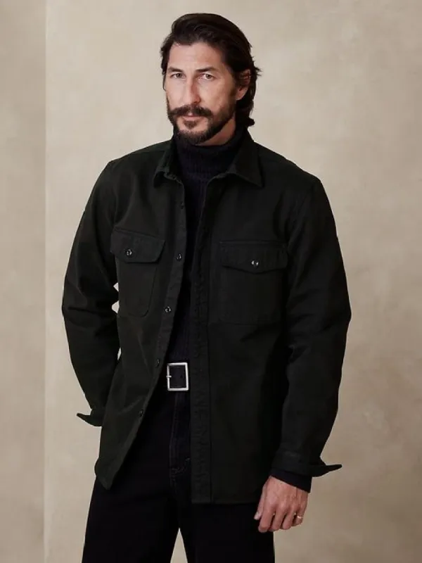 Malo Twill Shirt Jacket sold by Banana Republic