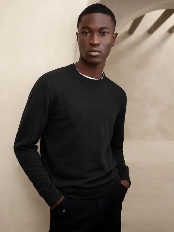 Alta Cashmere Crew-Neck Sweater sold by Banana Republic