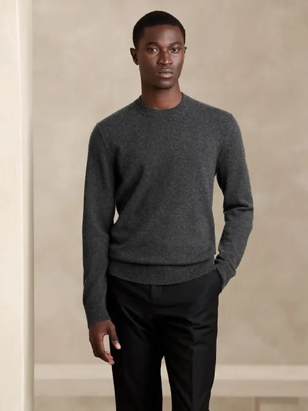 Alta Cashmere Crew-Neck Sweater sold by Banana Republic