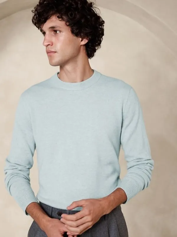 Alta Cashmere Crew-Neck Sweater sold by Banana Republic