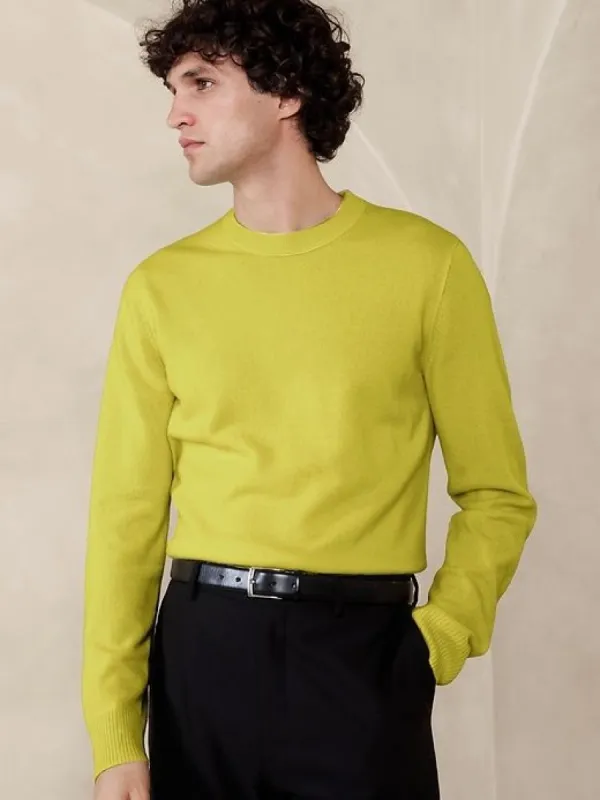 Alta Cashmere Crew-Neck Sweater sold by Banana Republic