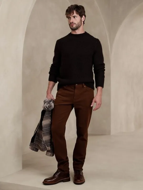 Slim Brushed Traveler Pant sold by Banana Republic