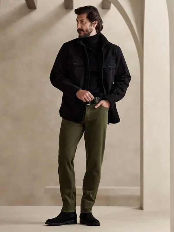 Slim Brushed Traveler Pant sold by Banana Republic