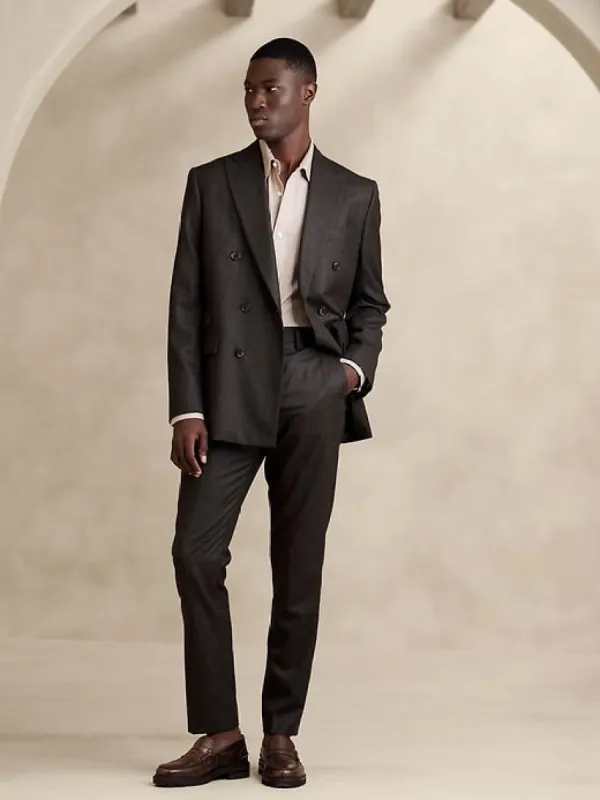 Signature Italian Flannel Suit Pant sold by Banana Republic