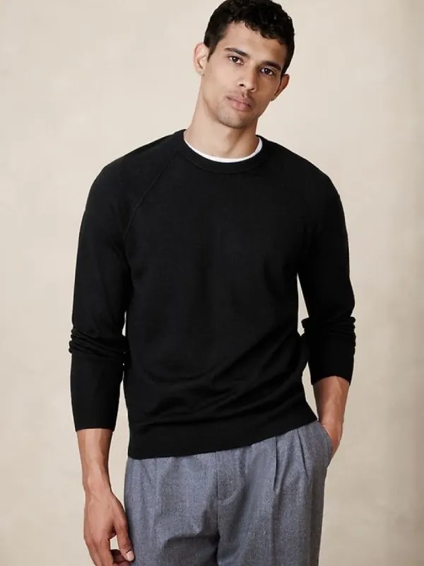 Franco Italian Merino Crew-Neck Sweater sold by Banana Republic