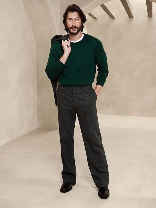 Franco Italian Merino Crew-Neck Sweater sold by Banana Republic