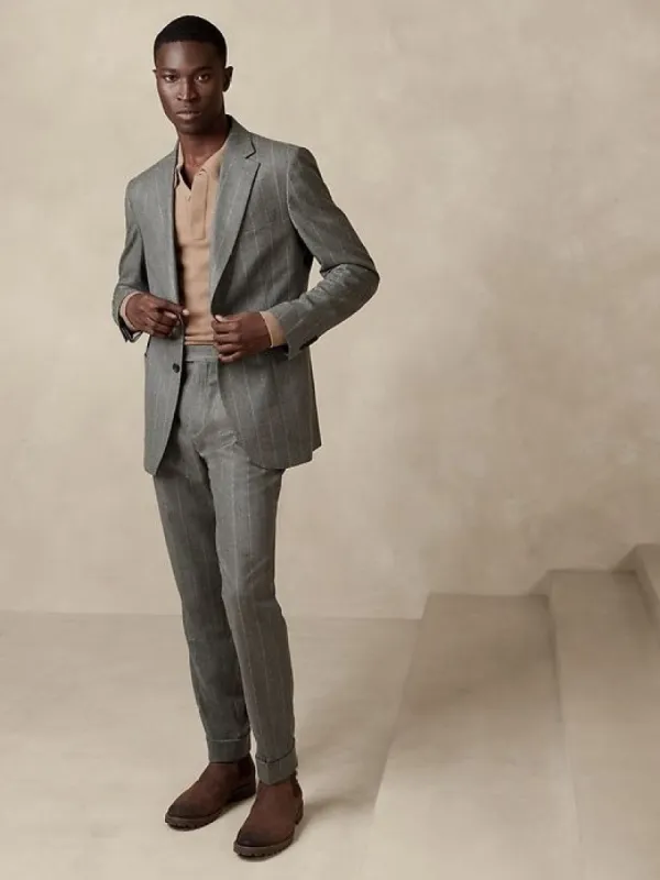 Signature Italian Flannel Suit Pant sold by Banana Republic