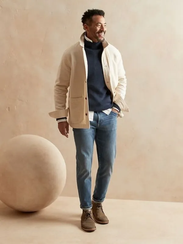 Tapered World Traveler Jean sold by Banana Republic