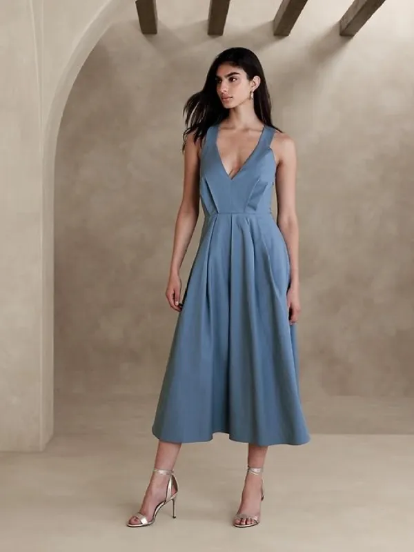 Ivy Cotton Midi Dress sold by Banana Republic