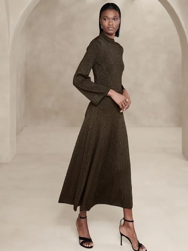 Lena Metallic Sweater Skirt sold by Banana Republic