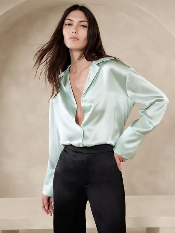 Bliss Silk Resort Shirt sold by Banana Republic
