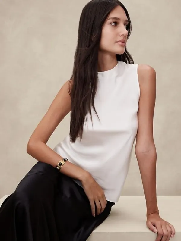 Emie Silk Tank sold by Banana Republic