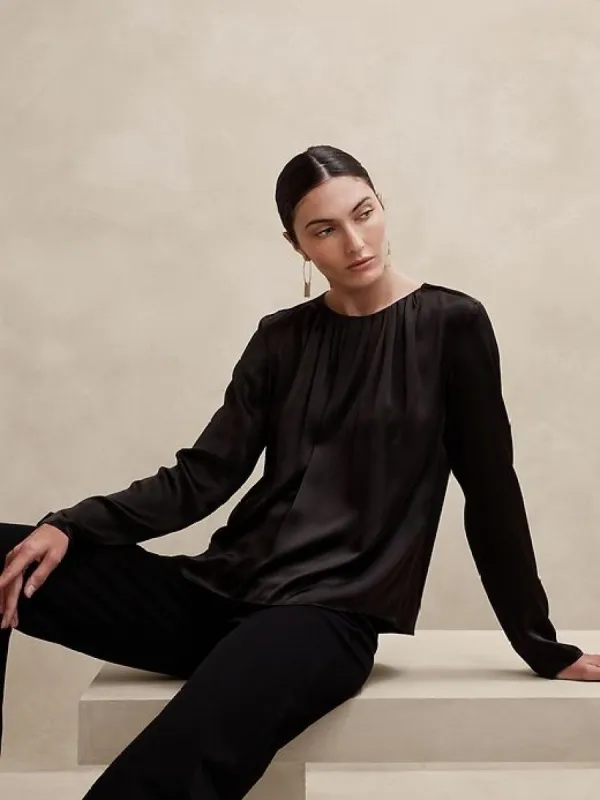 Ascendant Silk Blouse sold by Banana Republic