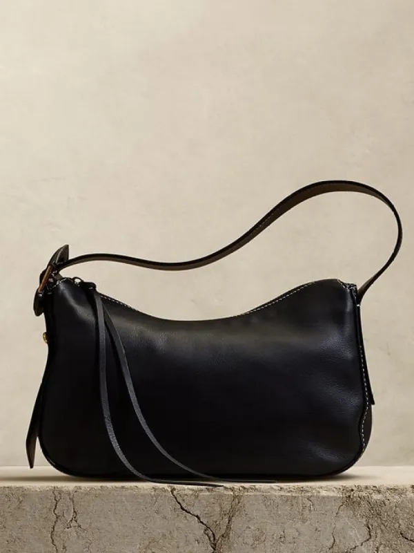 Ravello Leather Shoulder Bag sold by Banana Republic