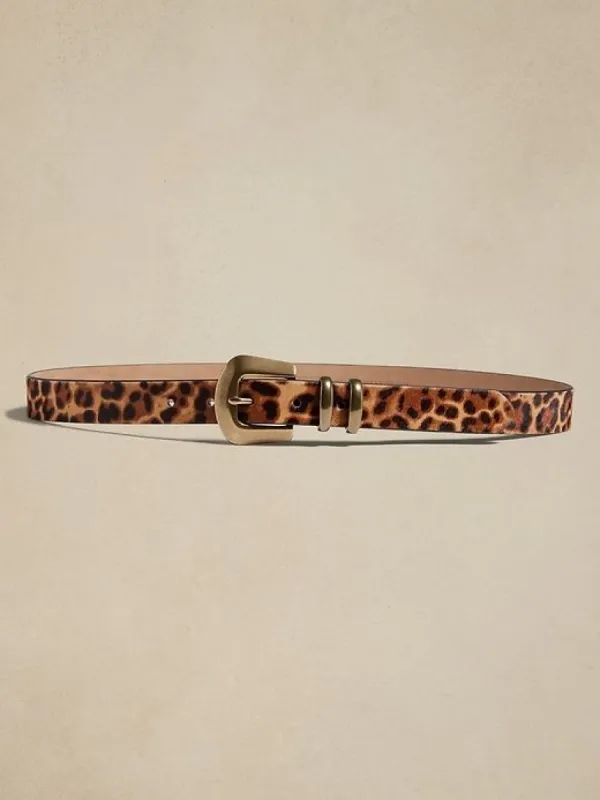 Angolo Haircalf Leather Belt sold by Banana Republic