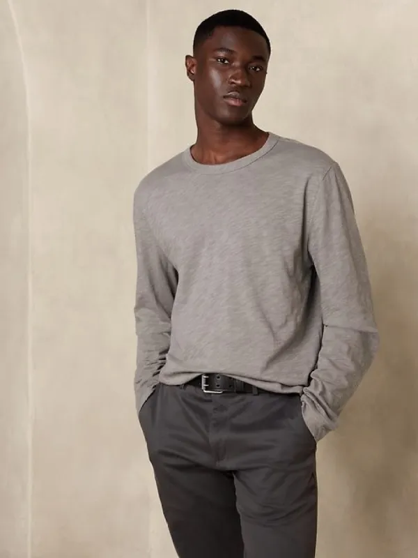 Soft Wash Long-Sleeve T-Shirt sold by Banana Republic