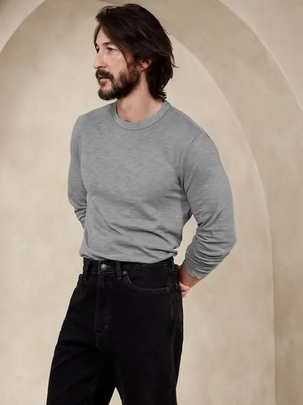 Soft Wash Long-Sleeve T-Shirt sold by Banana Republic