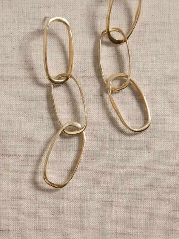 Heirloom Link Earrings | Aureus + Argent sold by Banana Republic