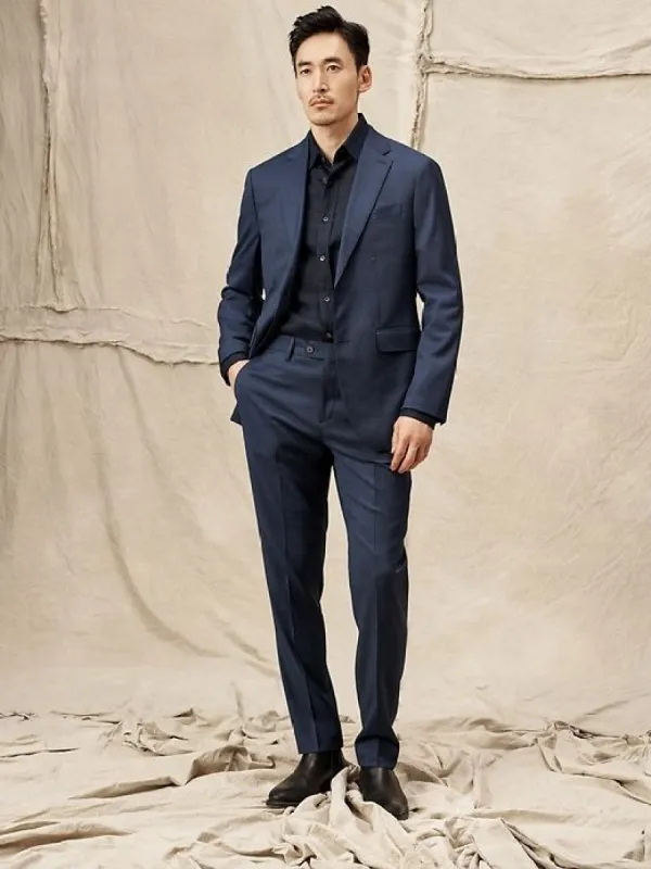 Signature Italian Nailhead Suit Pant sold by Banana Republic