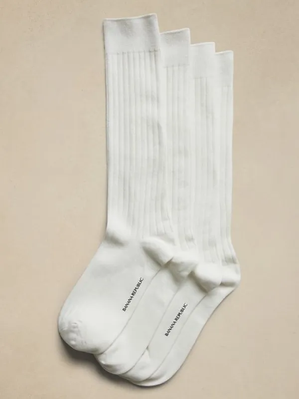 Ribbed Trouser Sock 2-Pack made by Banana Republic