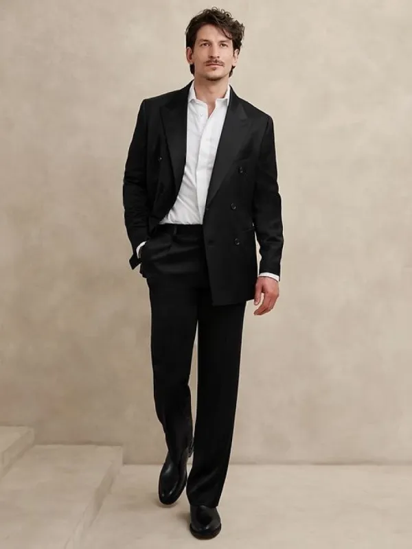 Reyes Satin Suit Pant sold by Banana Republic